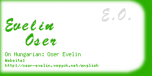 evelin oser business card